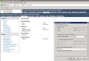 DNS server configuration permits hostname resolution