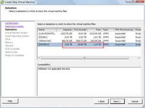 Thin provisioning and oversubscription