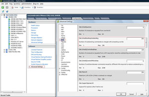 vSphere setting now 256