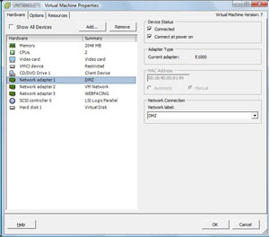 A custom MAC address set for a system at my private lab